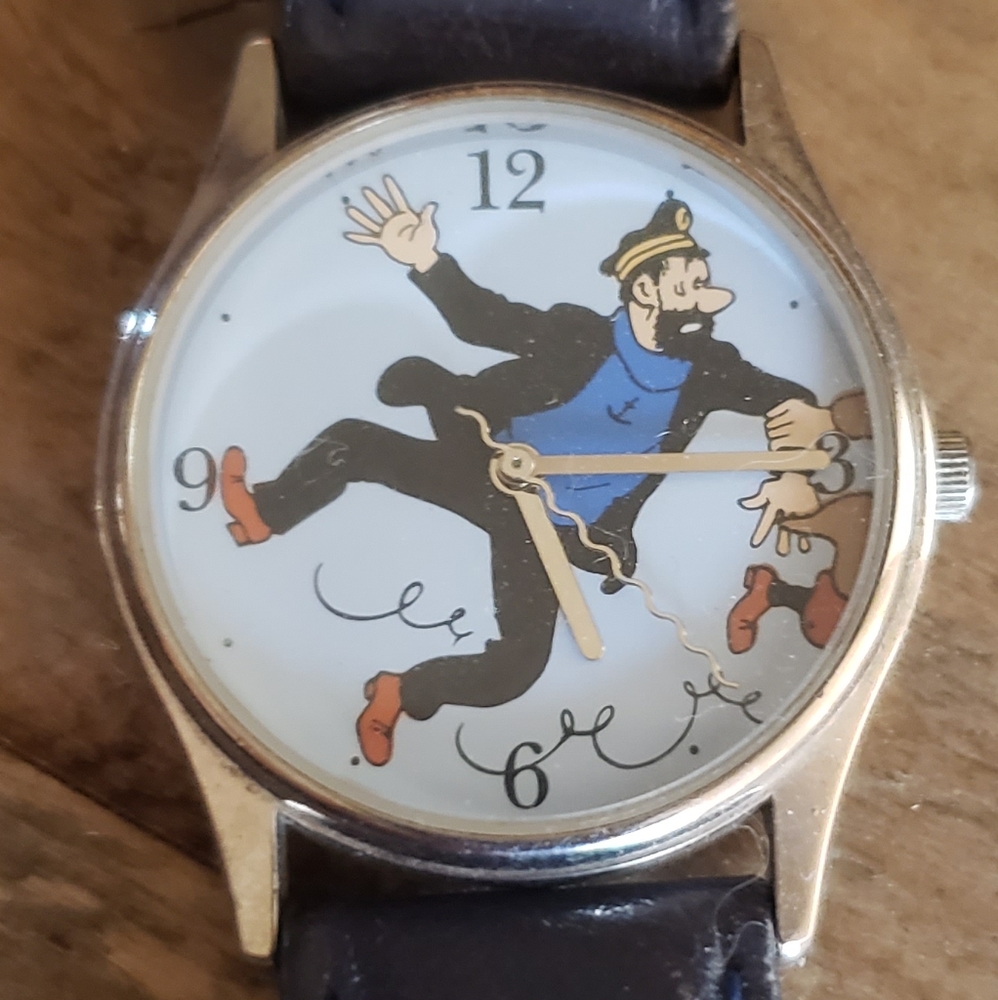 Vintage Tintin Captain Haddock watch by Citime